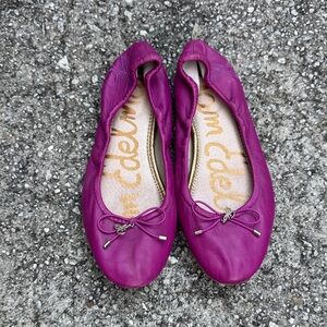Sam Edelman Fuchsia Ballet Flats